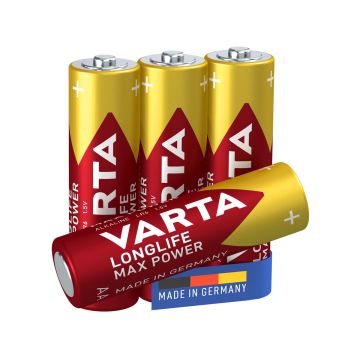 Varta Longlife Batterier 4-pack Max Power AA 1.5 V