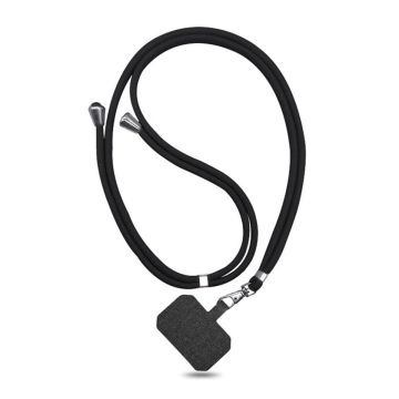 Mobilband Halsband Justerbart Universal - Svart