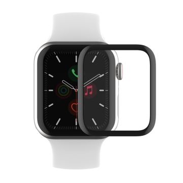 Skärmskydd Apple Watch Series 6 44mm Heltäckande Härdat Glas - Svart