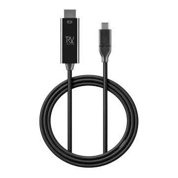 Rvelon USB-C till HDMI 1.4-kabel 4K - 1 meter med chipset