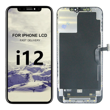 iPhone 12 Pro Max LCD Skärm - Svart (Tagen från ny iPhone)- G-SP.se