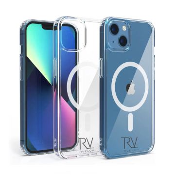 iPhone 13 Skal - MagSafe Stöttåligt Rvelon Transparent- G-SP.se