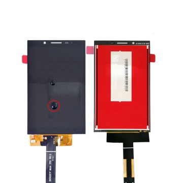 BlackBerry KEY2 LE BBF100-4 Skärm/Display Original - Svart- G-SP.se