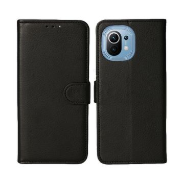 Xiaomi Mi 11 Plånboksfodral med Stativ - Svart- G-SP.se