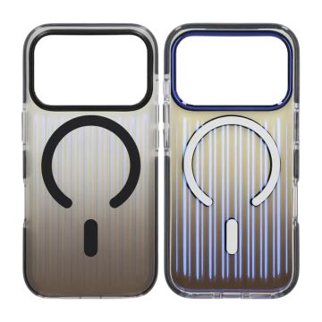 Mobilskal Korrugerad MagSafe för iPhone 17 Pro Max - Svart