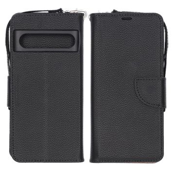 Google Pixel 7 Pro Plånboksfodral med Stativ - Svart