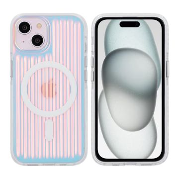 iPhone 15/14/13 Stöttåligt Mobilskal Magsafe Reflektionsfärg - Röd