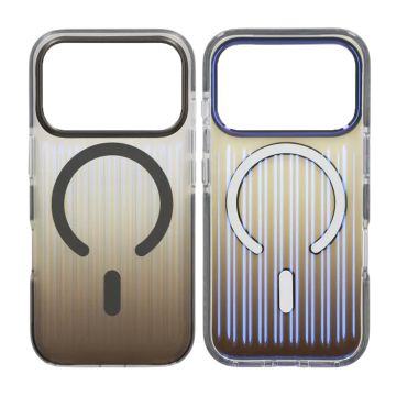 Mobilskal Korrugerad MagSafe för iPhone 17 Pro Max - Grå