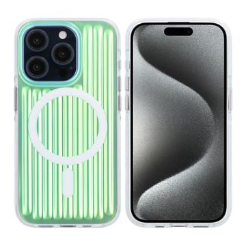 iPhone 15 Pro Stöttåligt Mobilskal Magsafe Reflektionsfärg - Grön