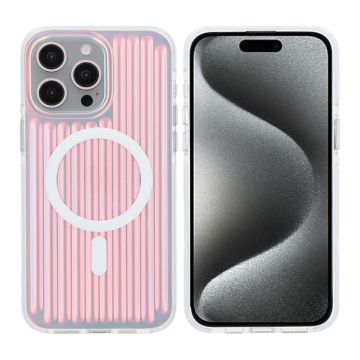 iPhone 15 Pro Max Stöttåligt Mobilskal Magsafe Reflektionsfärg - Röd