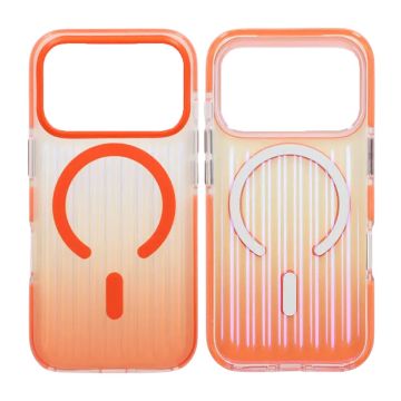 Mobilskal Korrugerad MagSafe för iPhone 17 Pro Max - Orange