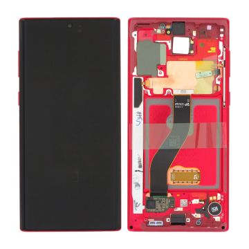 Samsung Galaxy Note 10 Skärm med LCD Display - Röd