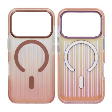 Mobilskal Korrugerad MagSafe för iPhone 17 Pro - Roséguld