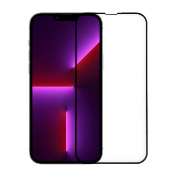 Skärmskydd iPhone 13 Pro Max/14 Plus - 3D Härdat Glas Svart (miljö)- G-SP.se