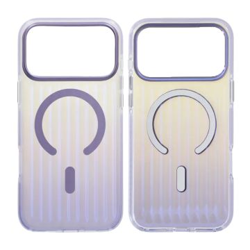 Mobilskal Korrugerad MagSafe för iPhone 17 Pro Max - Ljuslila