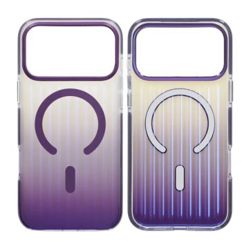 Mobilskal Korrugerad MagSafe för iPhone 17 Pro Max - Mörklila