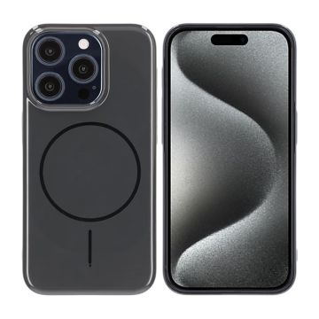 iPhone 15 Pro Skal MagSafe, Blankt Enfärgat - Svart