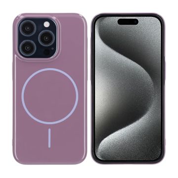iPhone 15 Pro Skal MagSafe, Blankt Enfärgat - Lila