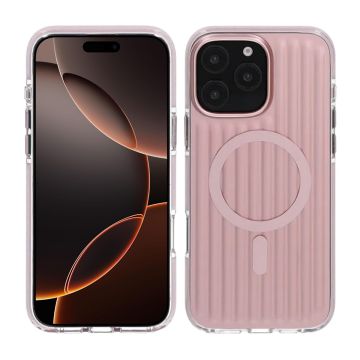 Mönstrat TPU Skal till iPhone 16 Pro Max med MagSafe - Rosa