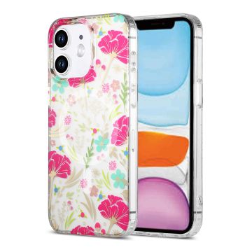 iPhone 11 Mobilskal MagSafe - Blommor Röd/Grön
