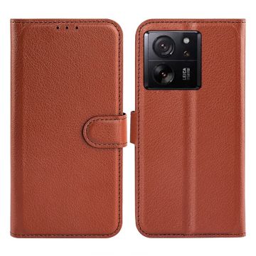 Xiaomi 13T/Xiaomi 13T Pro Plånboksfodral med Stativ - Brun