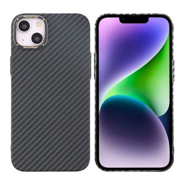 iPhone 15 Plus Mobilskal i Kolfiber - Svart- G-SP.se