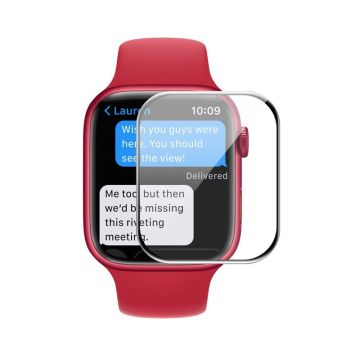 Skärmskydd Apple Watch Series 9 41mm - Härdat Glas Svart