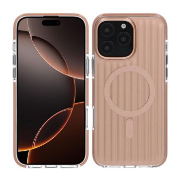 Mönstrat TPU Skal till iPhone 16 Pro Max med MagSafe - Guld
