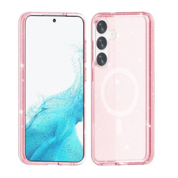 Samsung Galaxy S24 Plus Mobilskal Glitter Magsafe - Rosa