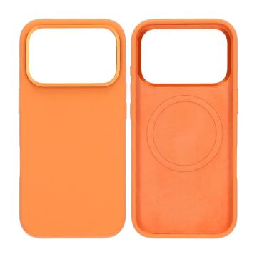 Mobilskal Silikon Magsafe och Statv iPhone 17 Pro - Orange