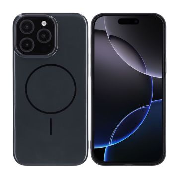 iPhone 16 Pro Max Skal MagSafe, Blankt Enfärgat - Svart