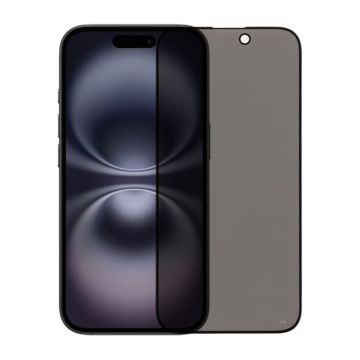 Skärmskydd iPhone 15 - Privacy 3D Härdat Glas (miljö)- G-SP.se