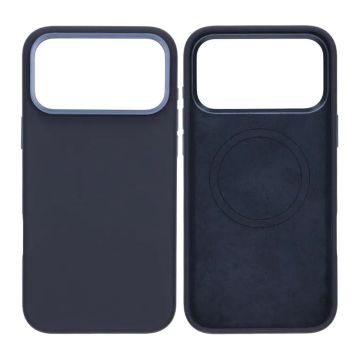 Mobilskal Silikon Magsafe och Statv iPhone 17 Pro Max - Blå