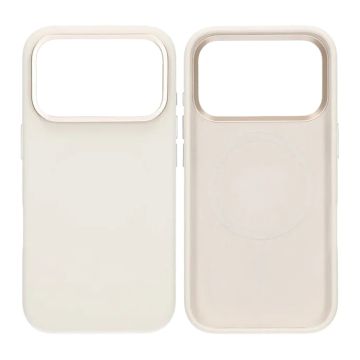 Mobilskal Silikon Magsafe och Statv iPhone 17 Pro - Vit