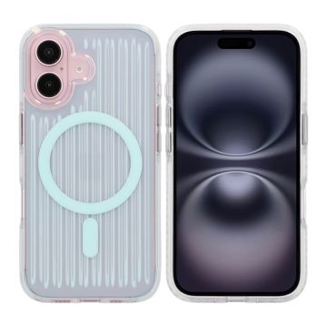 iPhone 16 Stöttåligt Mobilskal Magsafe Reflektionsfärg - Blå