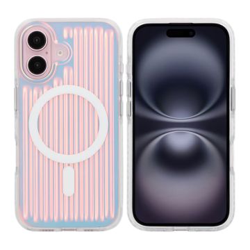 iPhone 16 Stöttåligt Mobilskal Magsafe Reflektionsfärg - Röd