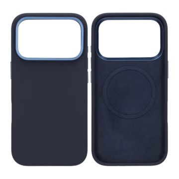 Mobilskal Silikon Magsafe och Statv iPhone 17 Pro - Blå