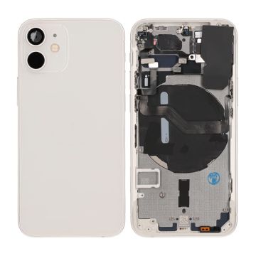 iPhone 12 Mini Baksida Komplett Med Smådelar - Vit
