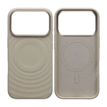 Mobilskal Silikon med Magsafe för iPhone 17 Pro - Beige