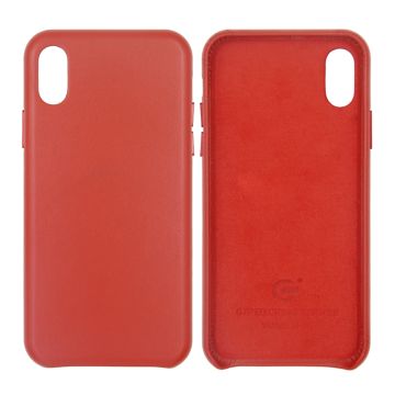 iPhone X/XS Läderfodral - Röd- G-SP.se