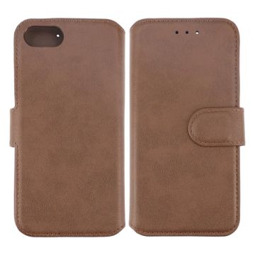 iPhone 7/8/SE 2020 Plånboksfodral Läder Rvelon - Brun- G-SP.se