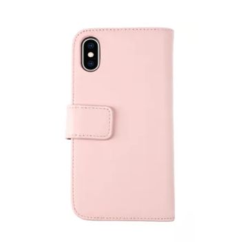 iPhone X/XS Plånboksfodral Läder Rvelon - Rosa- G-SP.se