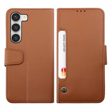 Samsung Galaxy S23 Plus 5G Plånboksfodral Extra Kortfack Rvelon - Brun- G-SP.se