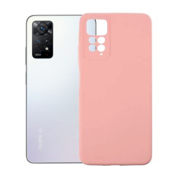 Xiaomi Redmi Note 11 Silikonskal med Kameraskydd - Rosa- G-SP.se