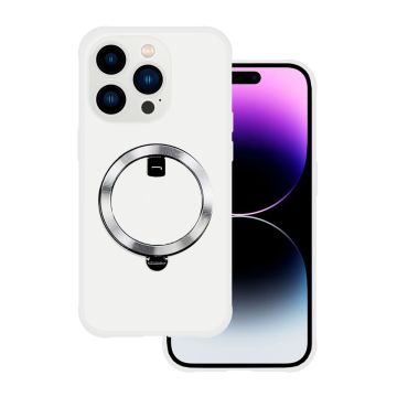 iPhone 13 Pro Skal med MagSafe Stativ Rvelon - Vit- G-SP.se