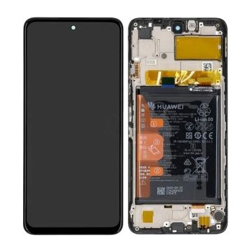 Huawei P Smart 2021/Y7a Skärm med LCD Display + Batteri Original - Svart