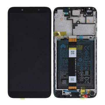 Huawei Y5P Skärm med LCD Display + Batteri Original - Svart