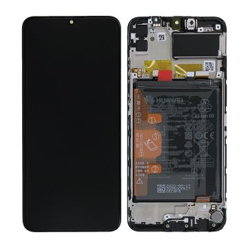 Huawei Y6P/Honor 9A Skärm med LCD Display + Batteri Original - Svart
