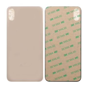 iPhone XS Max Baksida Glas med Självhäftande tejp - Guld