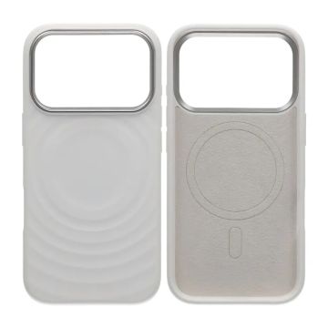 Mobilskal Silikon med Magsafe för iPhone 17 Pro - Vit